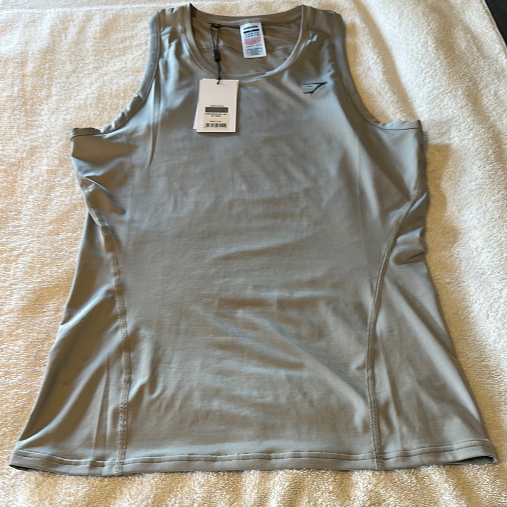 Gymshark Gray Sleeveless Muscle Tee Tank Top